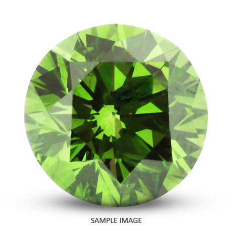 2.51 Carat Round Green-SI2 Excellent Cut AGI Certified Loose Natural Diamond